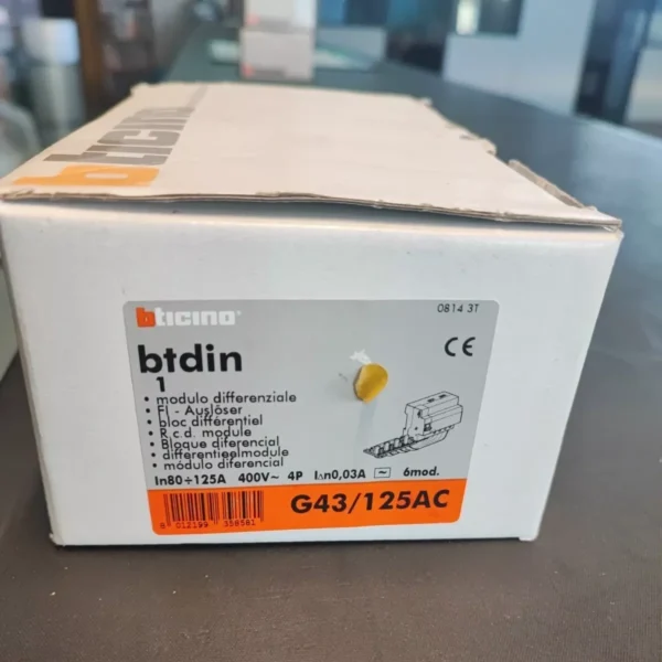 Bticino GC8813AC16 Interruttore Magnetotermico Differenziale con 2 Moduli
